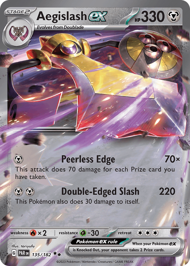 Aegislash ex — Paradox Rift #135