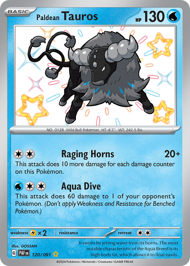 Paldean Tauros — Paldean Fates #120