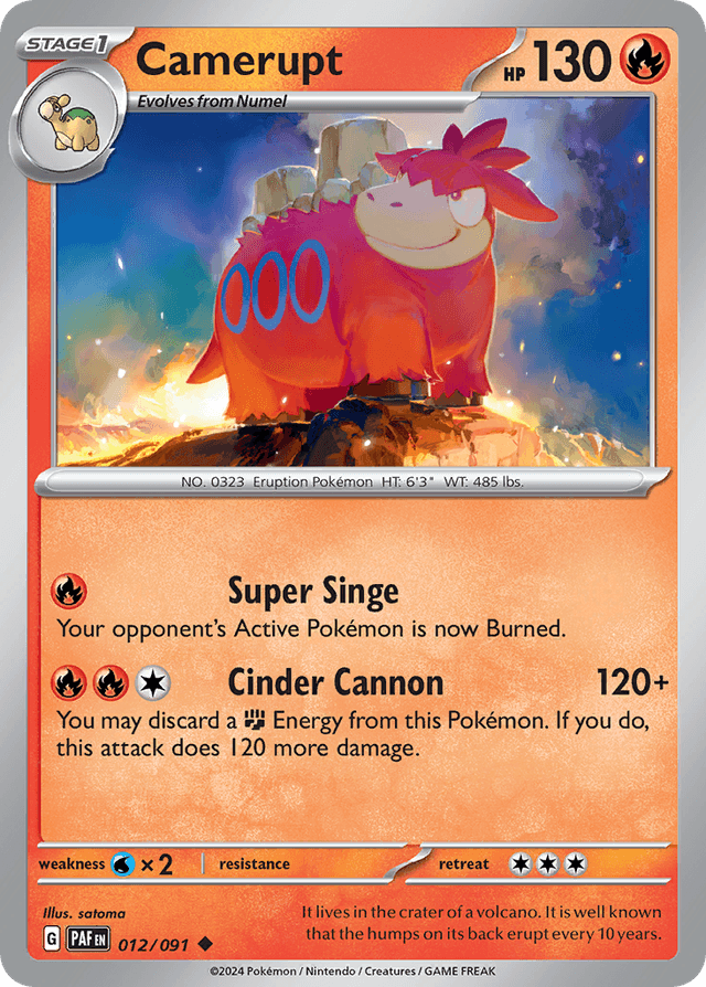 Camerupt — Paldean Fates #12