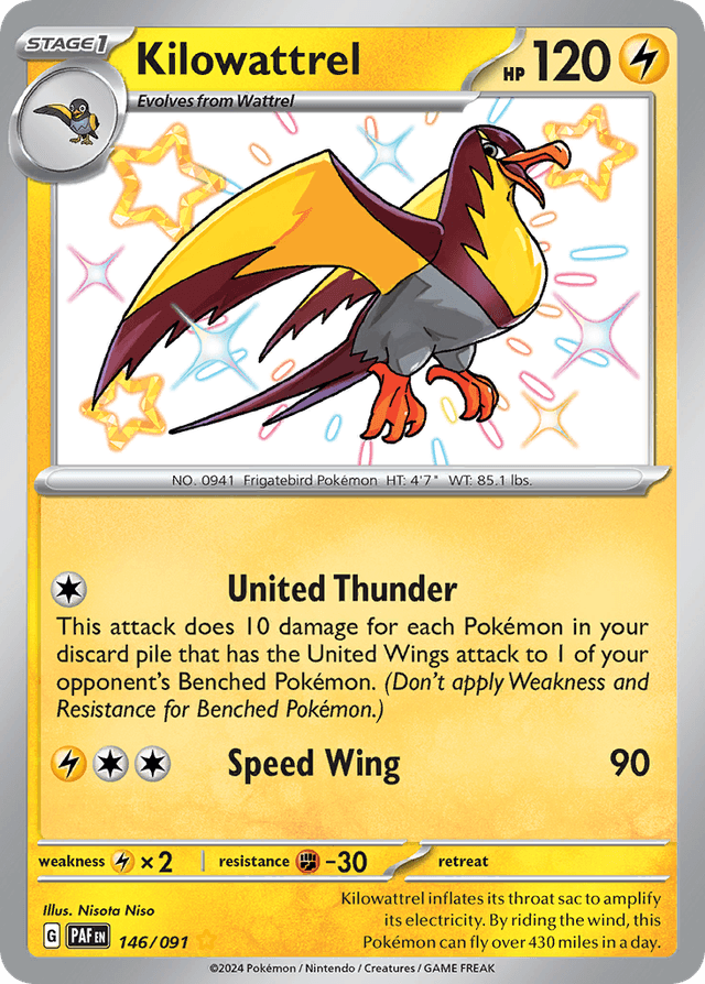 Kilowattrel — Paldean Fates #146
