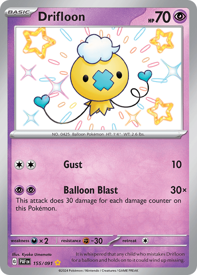 Drifloon — Paldean Fates #155