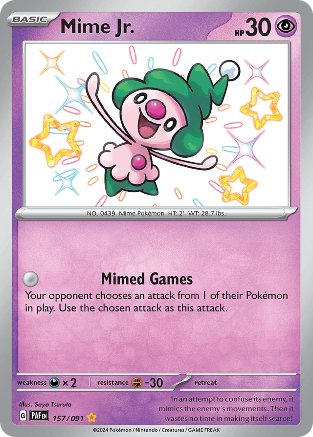 Mime Jr. — Paldean Fates #157