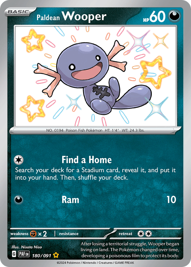 Paldean Wooper — Paldean Fates #180