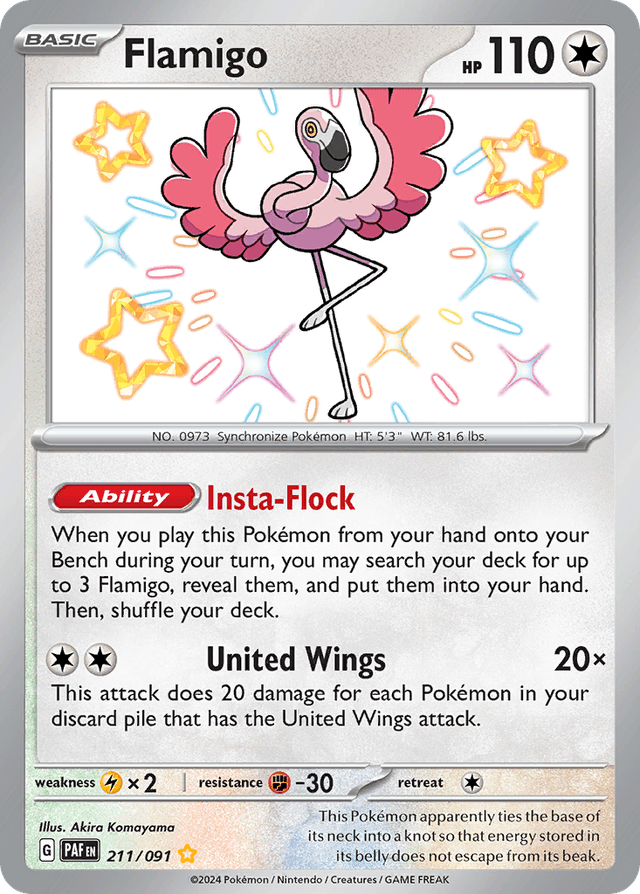 Flamigo — Paldean Fates #211