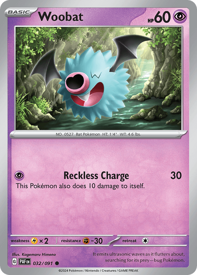 Woobat — Paldean Fates #32