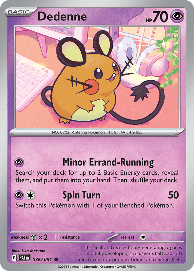 Dedenne — Paldean Fates #36