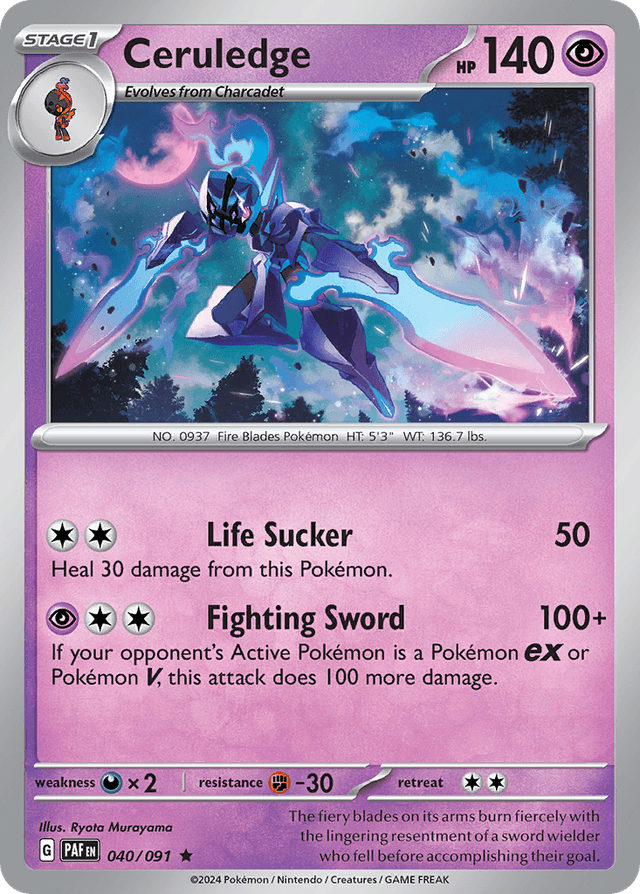 Ceruledge — Paldean Fates #40