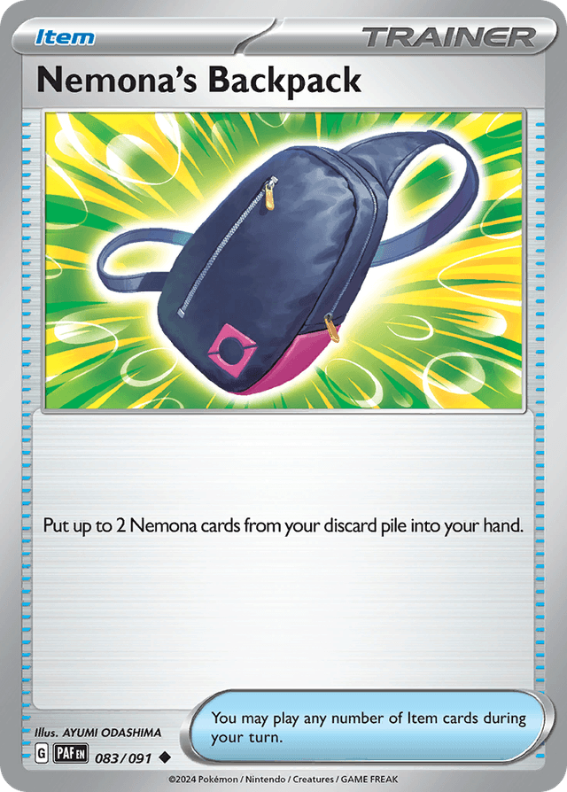 Nemona's Backpack — Paldean Fates #83