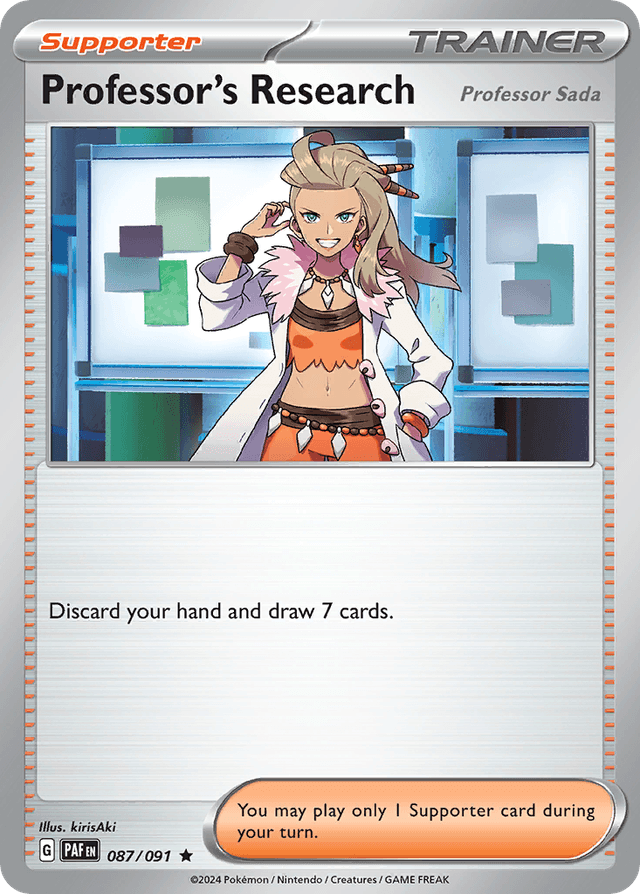 Professor's Research — Paldean Fates #87