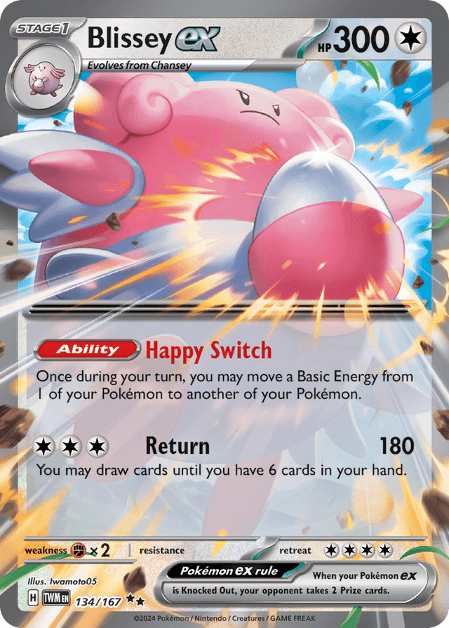 Blissey ex — Twilight Masquerade #134