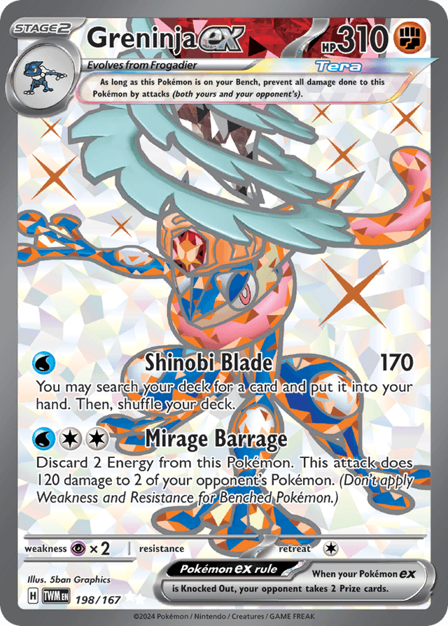 Greninja ex — Twilight Masquerade #198