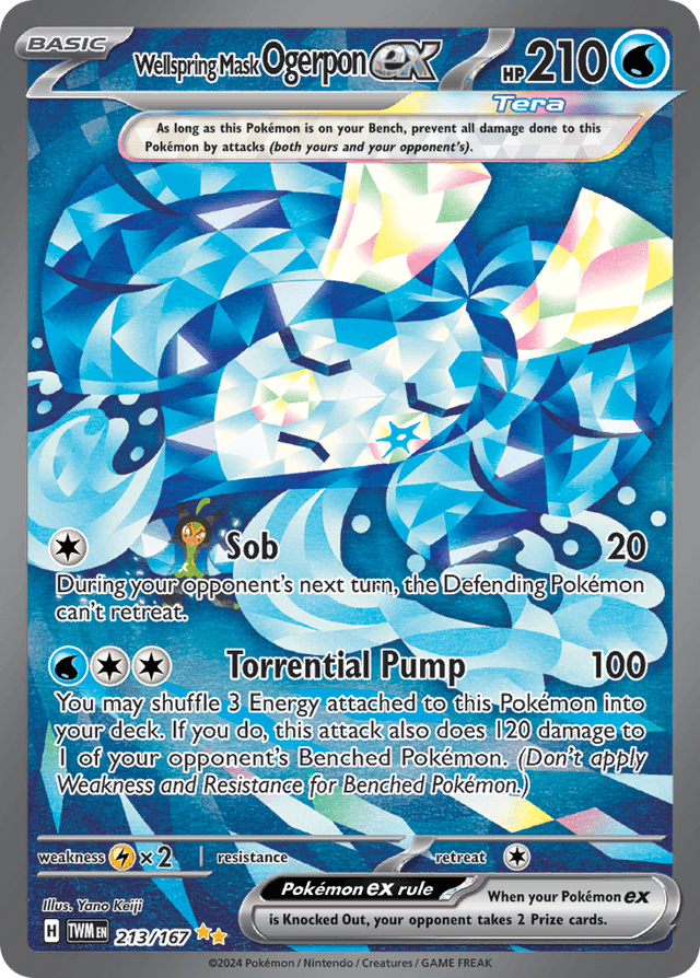 Wellspring Mask Ogerpon ex — Twilight Masquerade #213