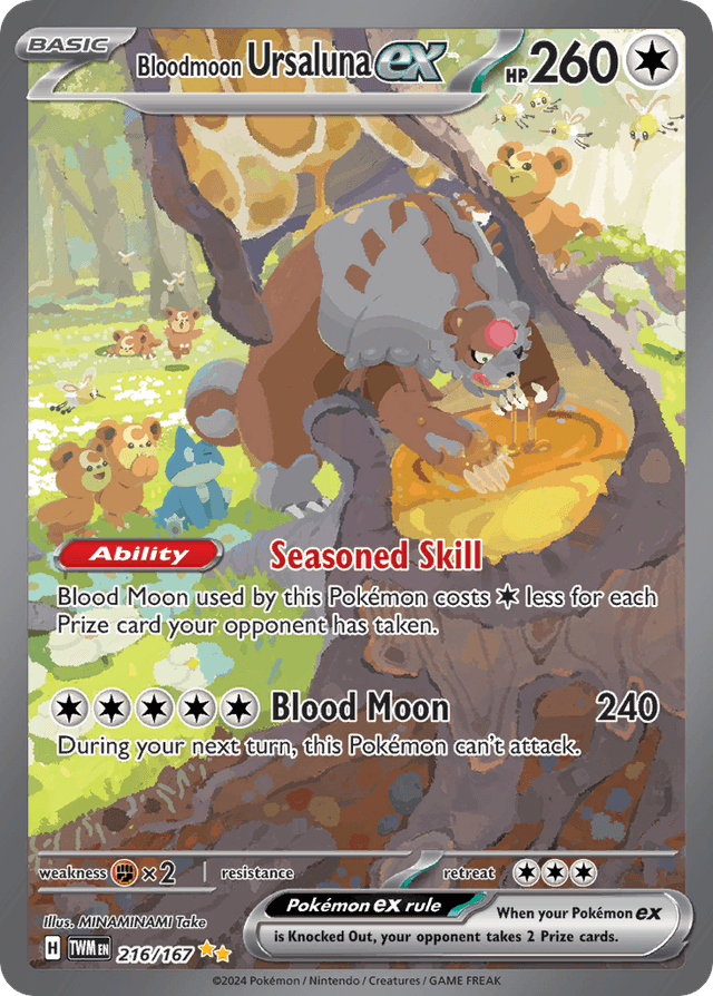 Bloodmoon Ursaluna ex — Twilight Masquerade #216