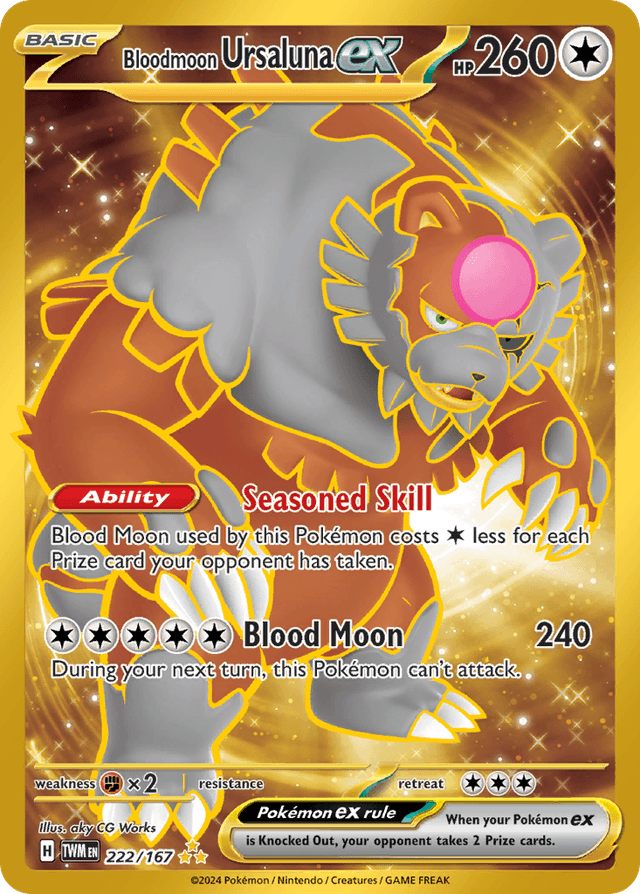 Bloodmoon Ursaluna ex — Twilight Masquerade #222