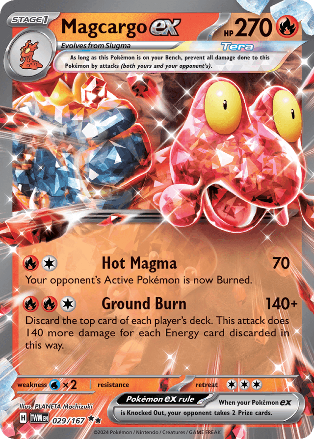 Magcargo ex — Twilight Masquerade #29