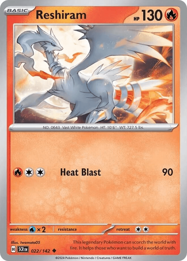 Reshiram — Stellar Crown #22