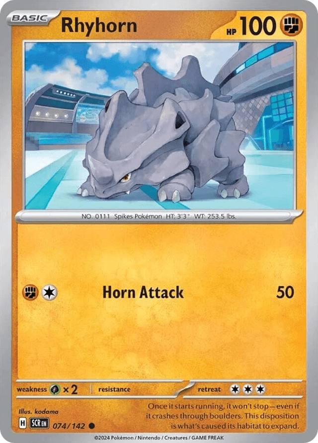 Rhyhorn — Stellar Crown #74