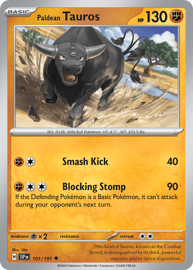 Paldean Tauros — Surging Sparks #101
