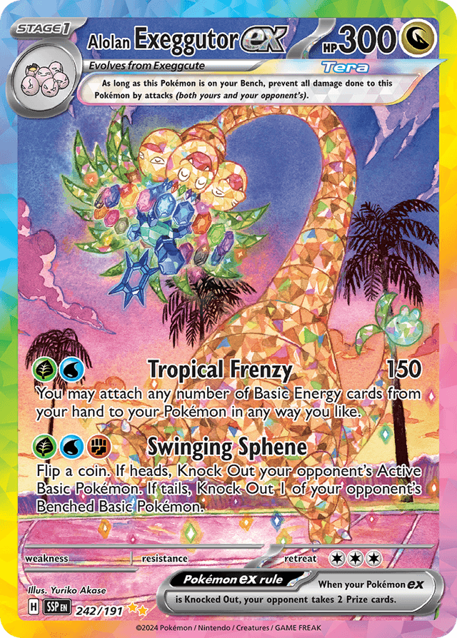 Alolan Exeggutor ex — Surging Sparks #242