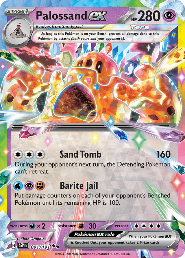 Palossand ex — Surging Sparks #91