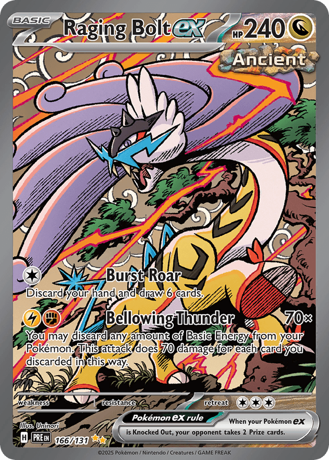 Raging Bolt ex — Prismatic Evolutions #166