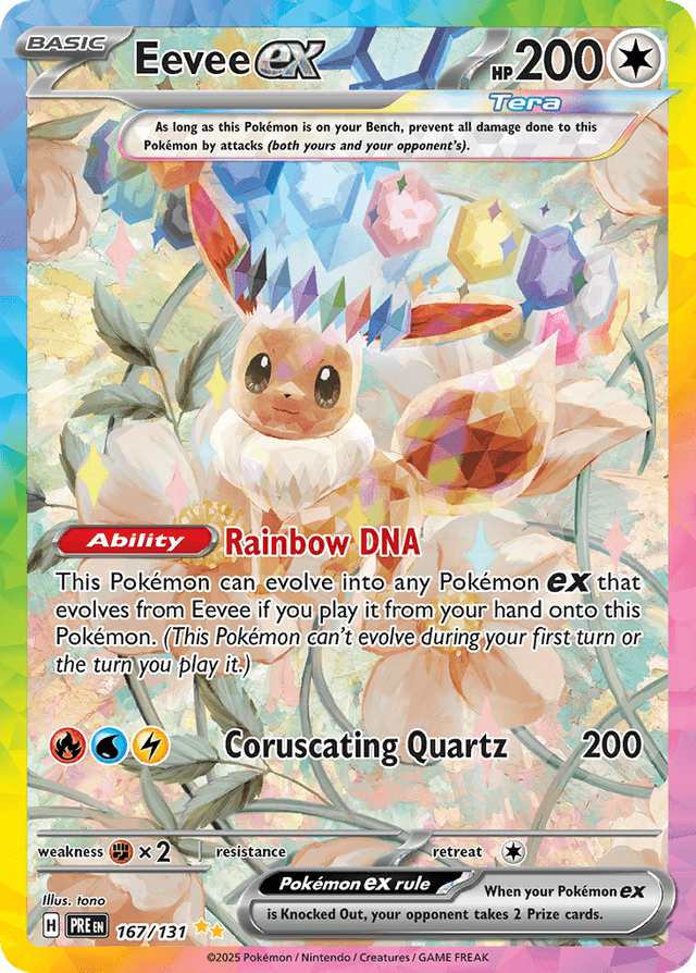 Eevee ex — Prismatic Evolutions #167