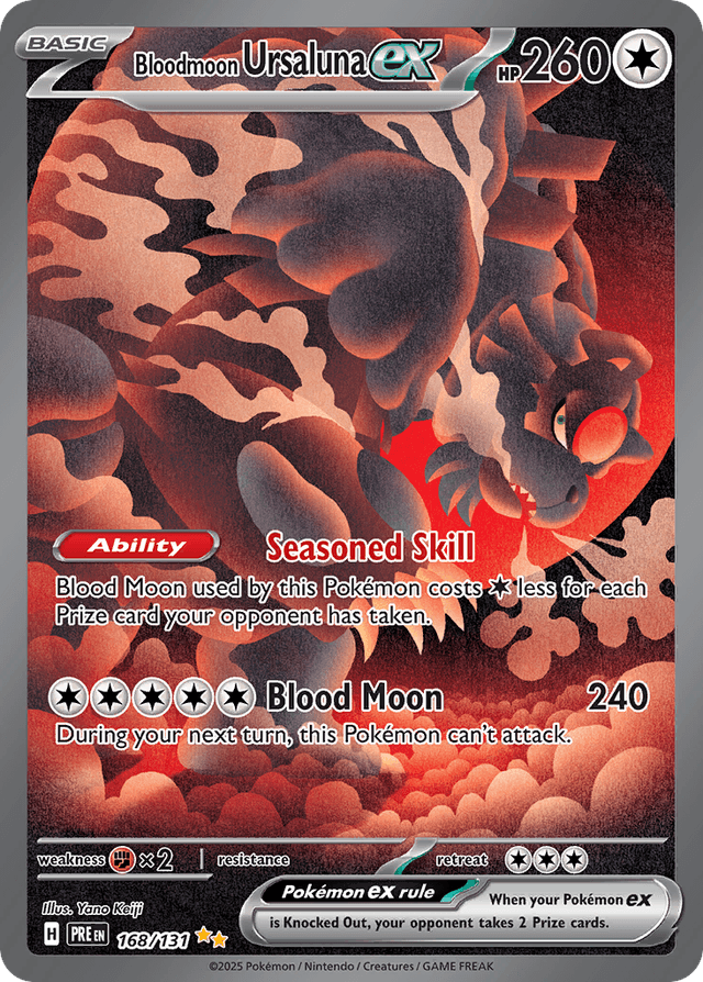 Bloodmoon Ursaluna ex — Prismatic Evolutions #168