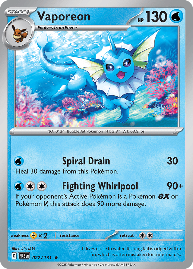Vaporeon — Prismatic Evolutions #22