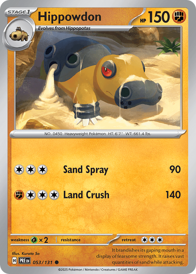 Hippowdon — Prismatic Evolutions #53
