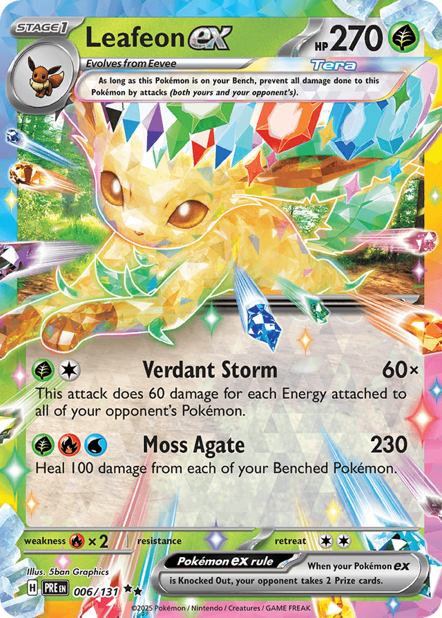 Leafeon ex — Prismatic Evolutions #6