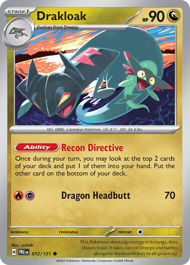 Drakloak — Prismatic Evolutions #72