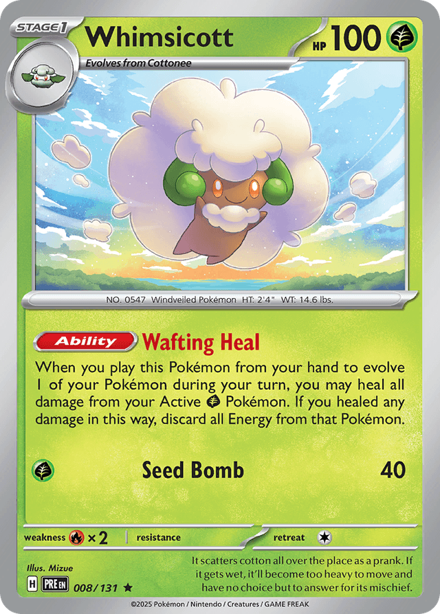 Whimsicott — Prismatic Evolutions #8