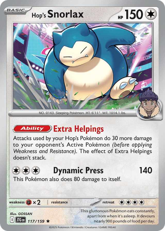 Hop's Snorlax — Journey Together #117