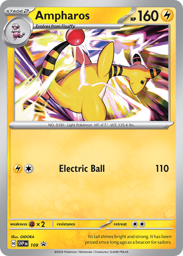 Ampharos — Scarlet & Violet Black Star Promos #109