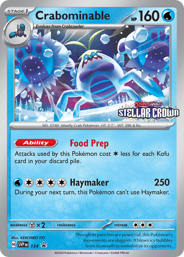 Crabominable — Scarlet & Violet Black Star Promos #134