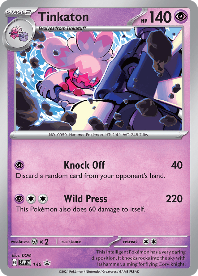 Tinkaton — Scarlet & Violet Black Star Promos #140