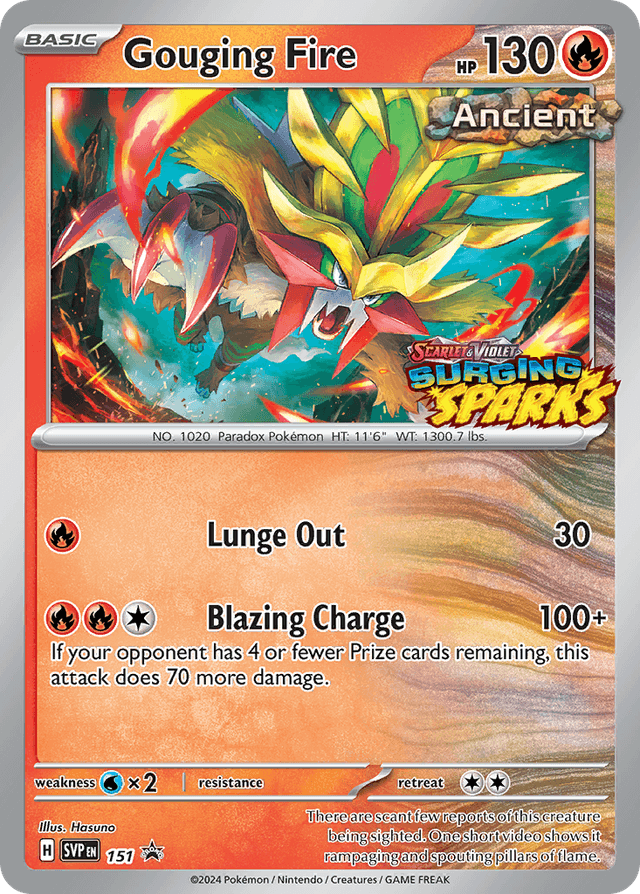 Gouging Fire — Scarlet & Violet Black Star Promos #151