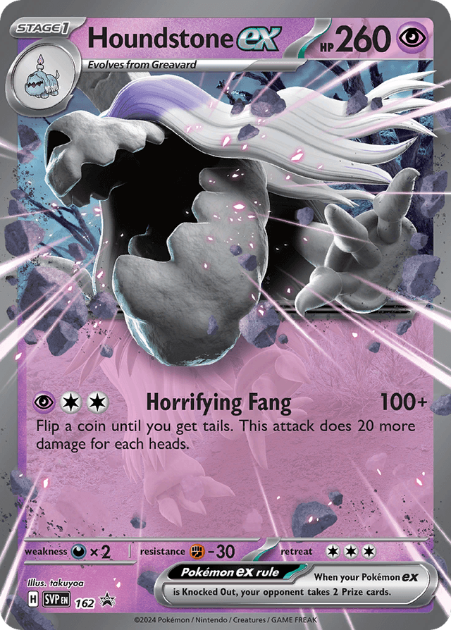 Houndstone ex — Scarlet & Violet Black Star Promos #162