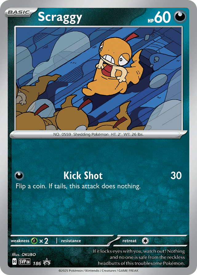 Scraggy — Scarlet & Violet Black Star Promos #186