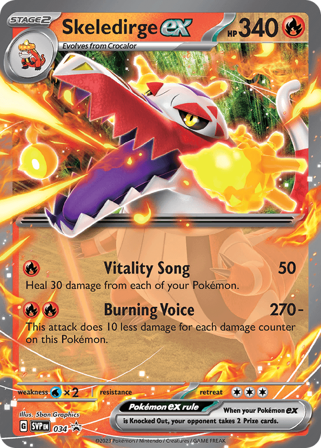 Skeledirge ex — Scarlet & Violet Black Star Promos #34