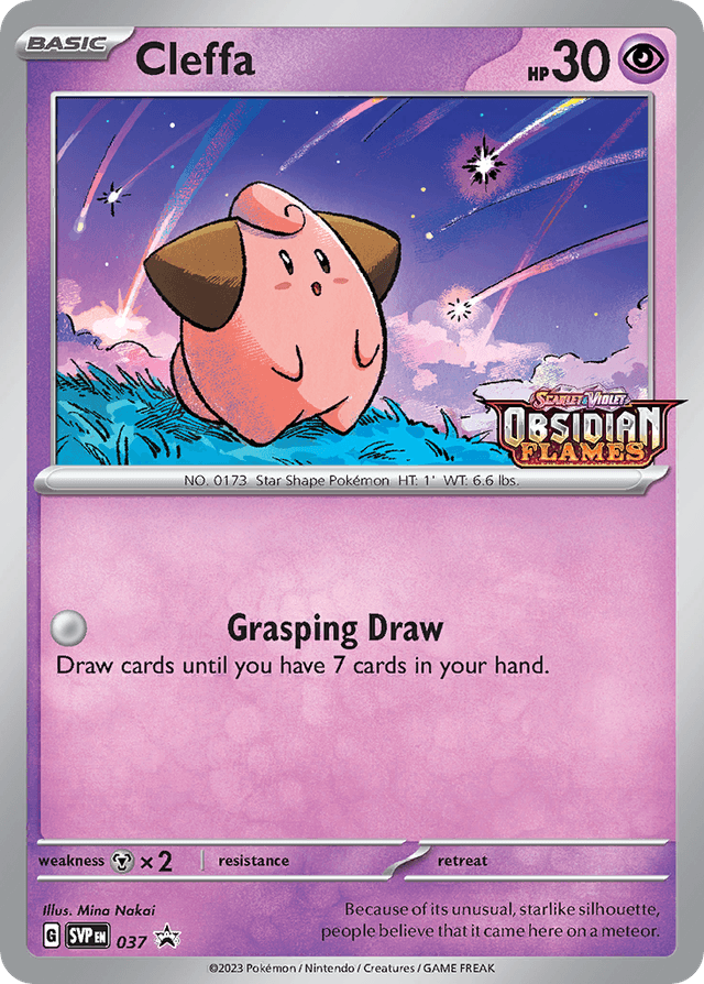 Cleffa — Scarlet & Violet Black Star Promos #37