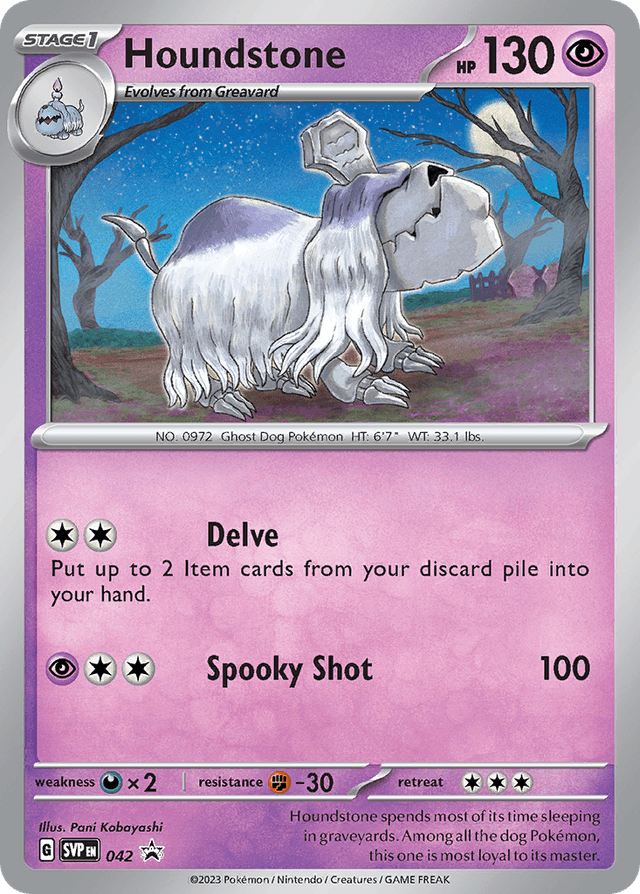 Houndstone — Scarlet & Violet Black Star Promos #42