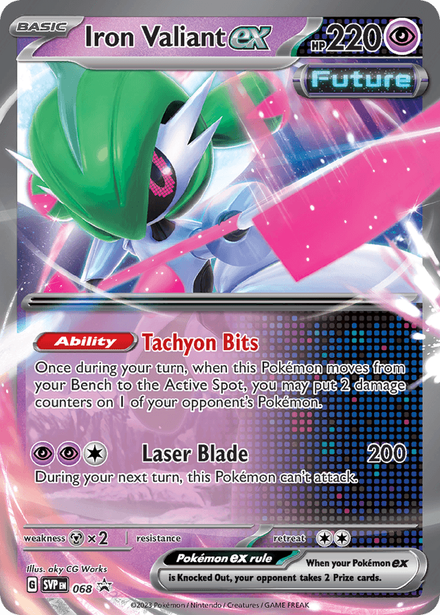 Iron Valiant ex — Scarlet & Violet Black Star Promos #68