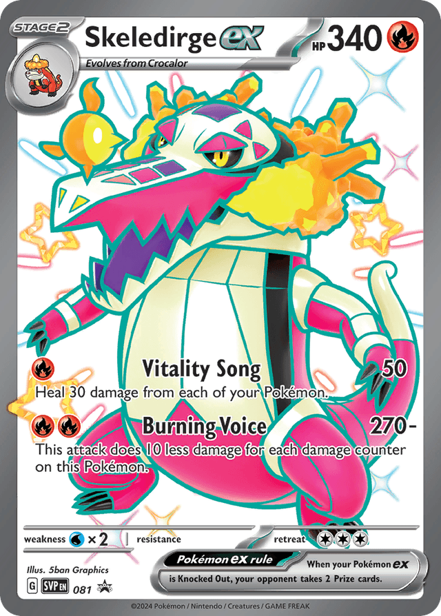 Skeledirge ex — Scarlet & Violet Black Star Promos #81