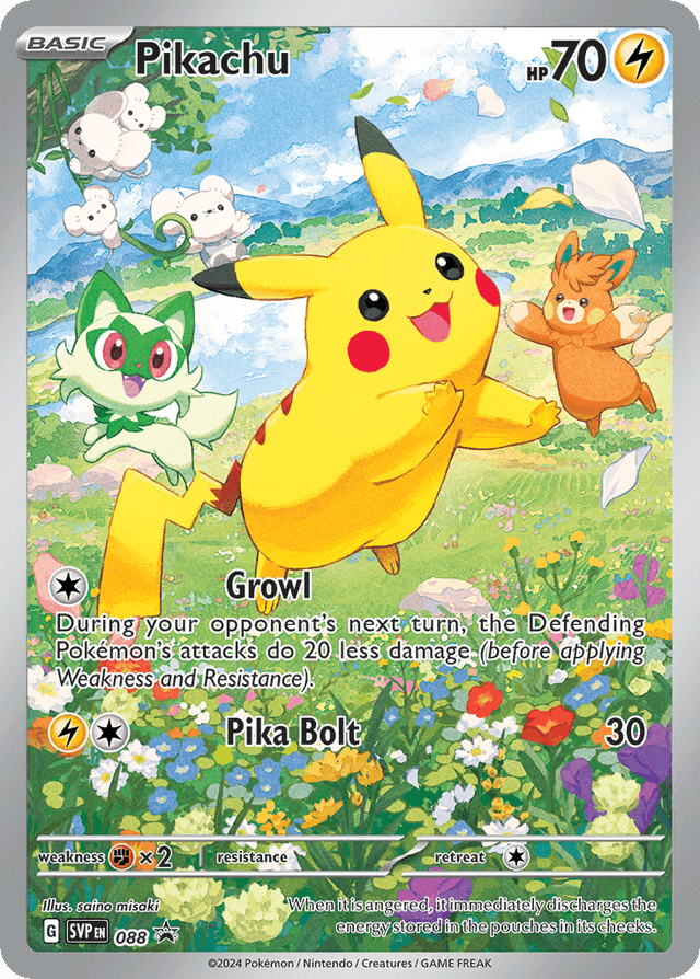 Pikachu — Scarlet & Violet Black Star Promos #88