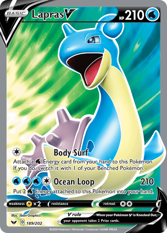 Lapras V — Sword & Shield #189