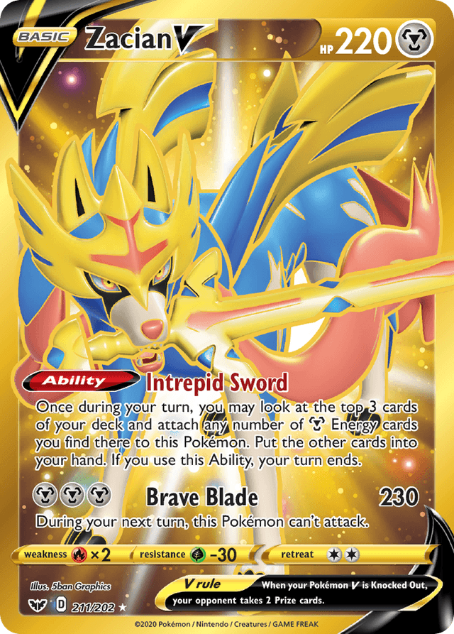 Zacian V — Sword & Shield #211