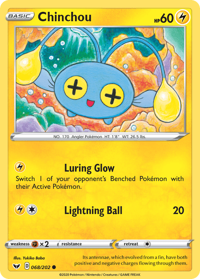 Chinchou — Sword & Shield #68