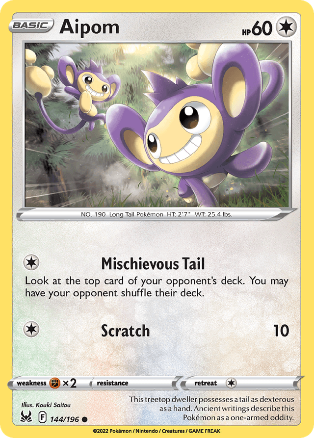 Aipom — Lost Origin #144