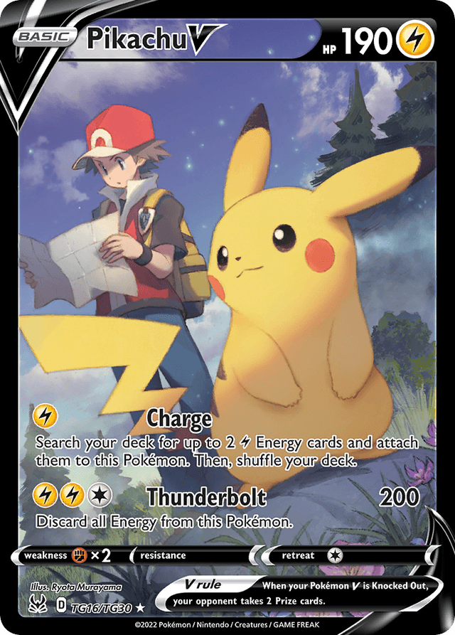 Pikachu V — Lost Origin Trainer Gallery #TG16
